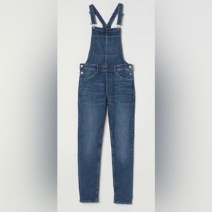 H&M Women’s Dark Denim Bib Pants/Overalls